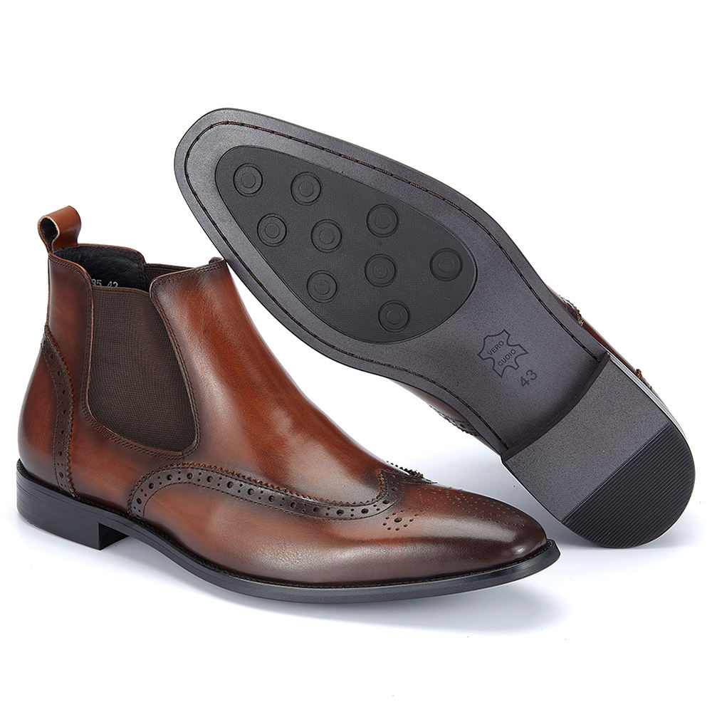 Title: The Unique Charm of Genuine Leather Mens Shoes