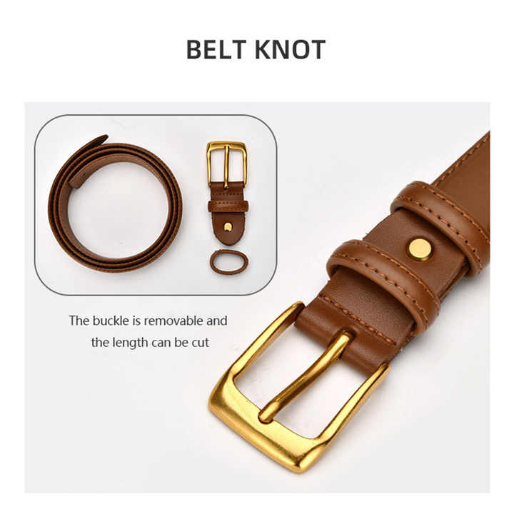 Title: The Unique Charm of Gentlemens Real Leather Belts