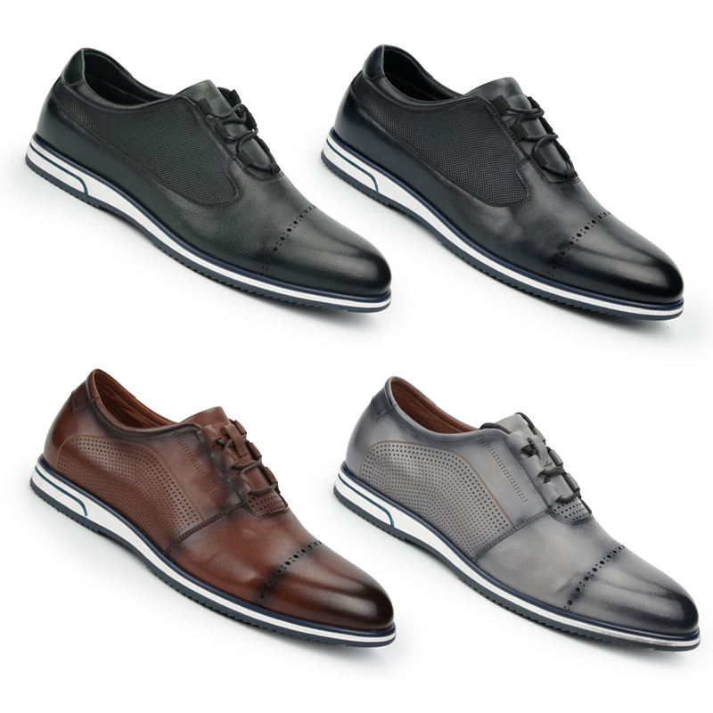 Title: Gentlemens Leather Casual Shoes: A Fashionable and Comfortable Choice