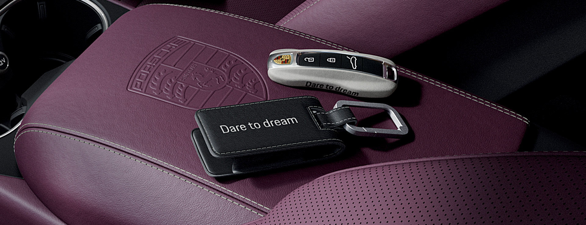 Title: The Real Leather Car Key Case