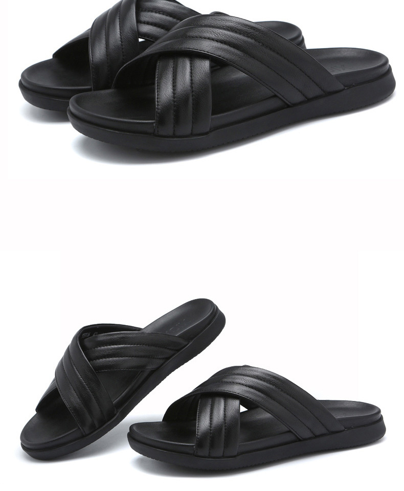 Title: Fashionable New Mens Leather Sandals