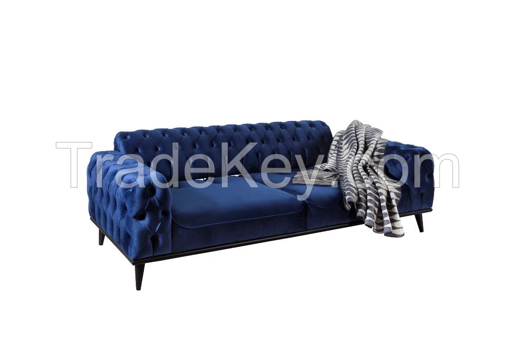 Title: The Unique Charm of the Double Tiger Genuine Leather Sofa