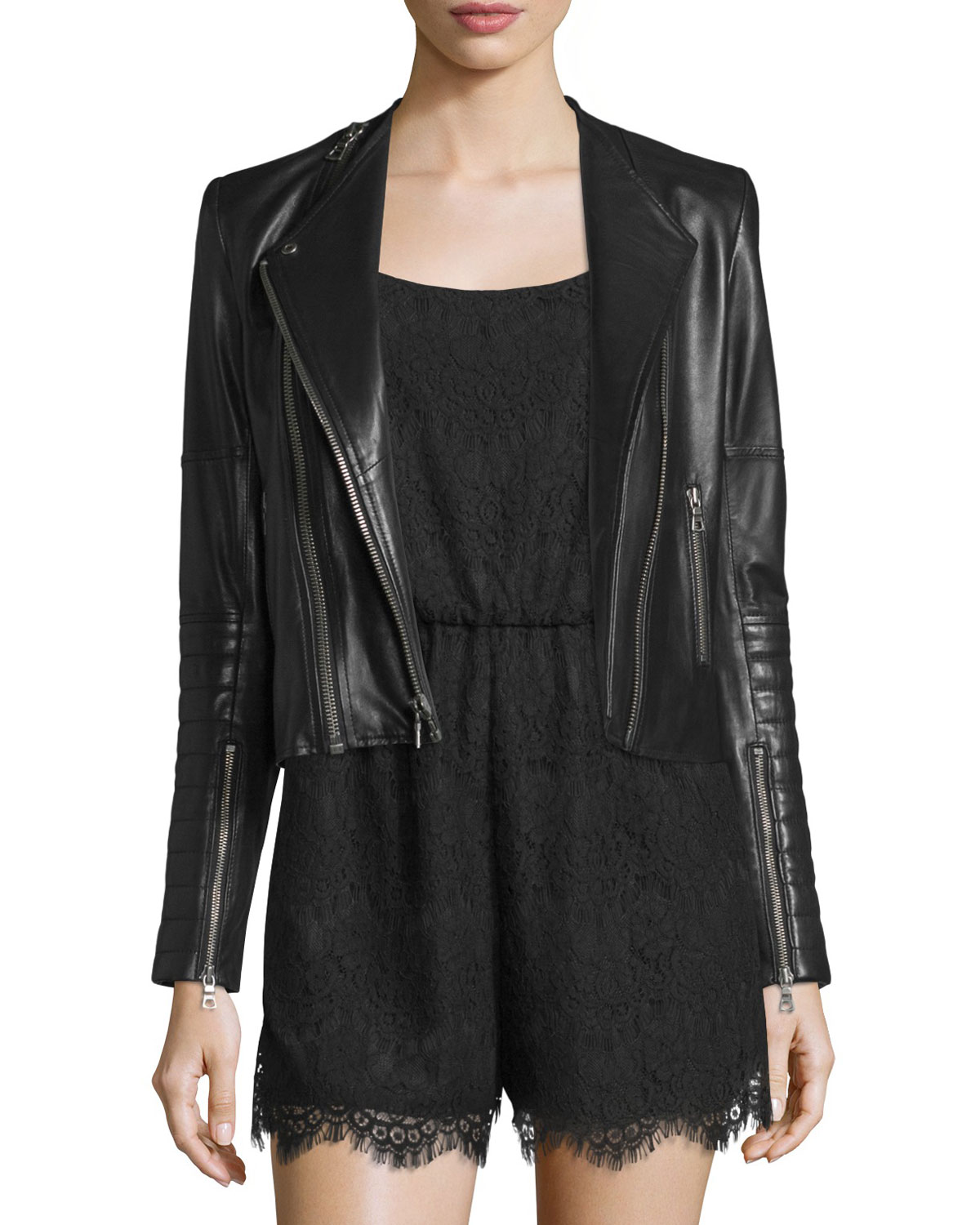 Title: The Short-Length Genuine Leather Jacket for Women