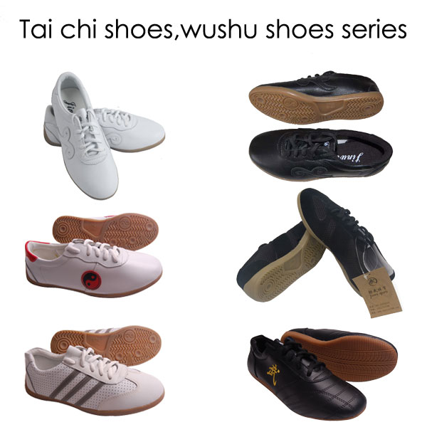 Title: The Unique Charm of Jingwu Taiji Shoes with Real Leather and Cowhide soles