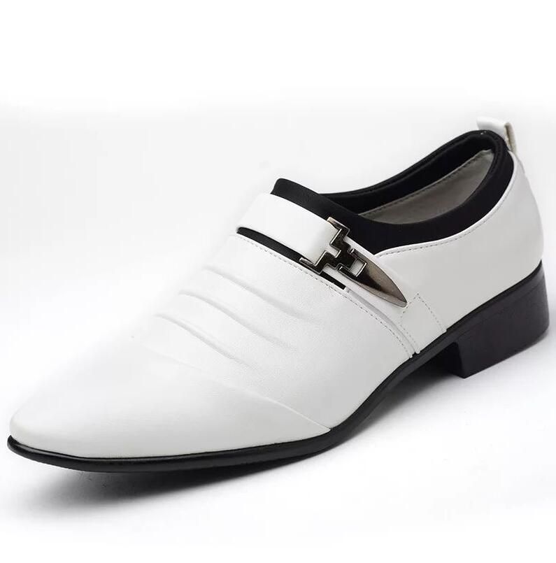 Title: The Classic White Leather Casual Shoes for Men