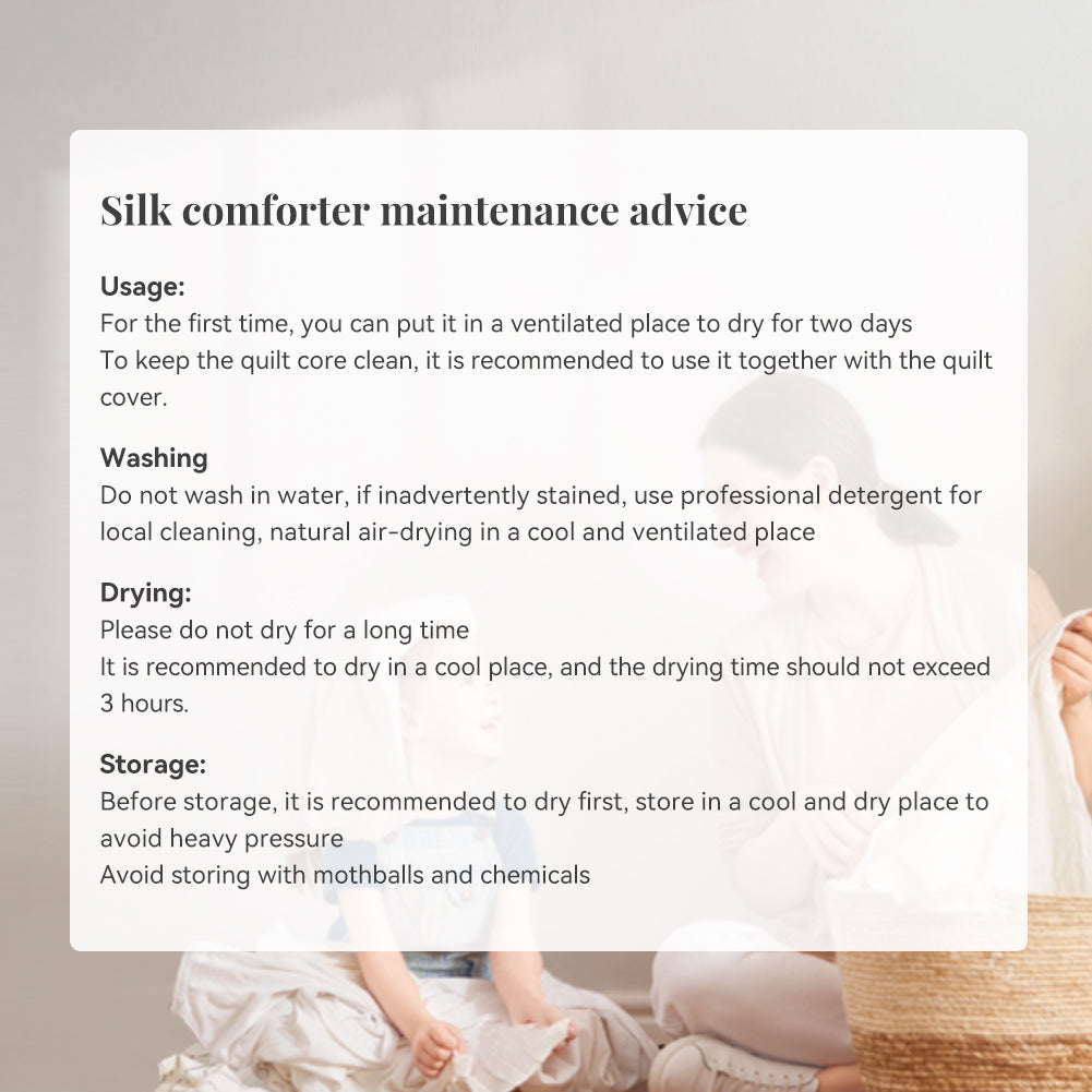 Title: How to Care for Silk Comforters